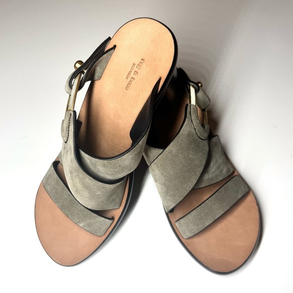 Rag & Bone Women’s August Mule Olive Green Heeled Sandals Size- 7.5 - Picture 9 of 11
